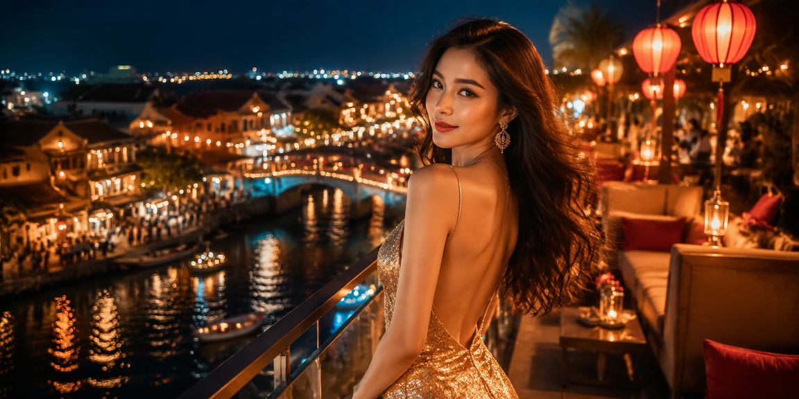Không khí giải trí về đêm tại Hội An với ánh đèn lồng đặc trưng, người dùng trải nghiệm cá cược online